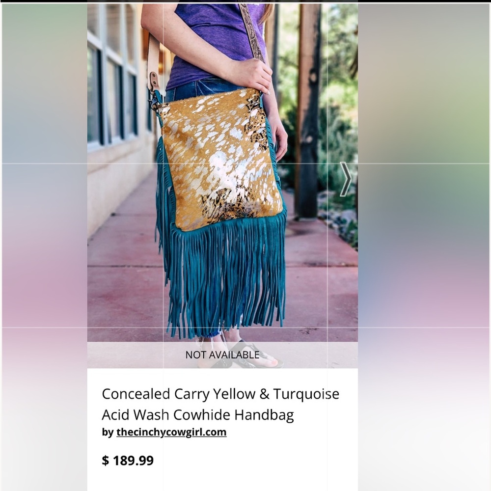 American Darling Cowhide Purse